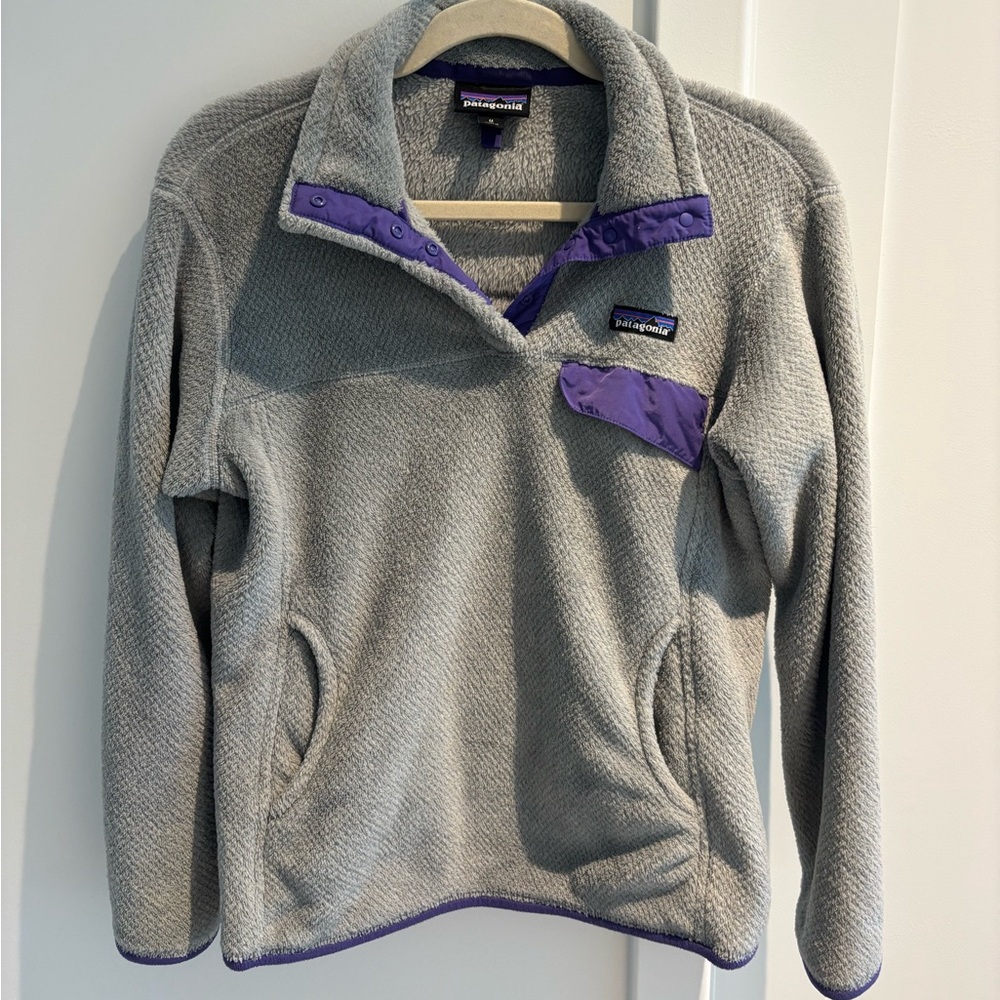 Patagonia Snap fuzzy fleece pullover